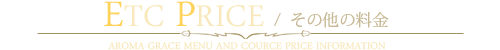 その他の料金